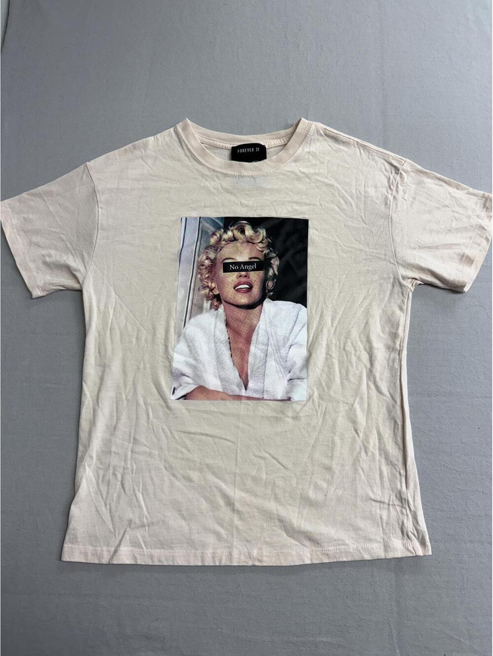 Marilyn Monroe No Angel Quote T-shirt Forever 21 Sam Shaw -S